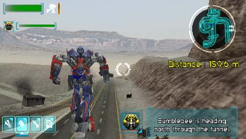 Transformers: The Game screenshot 3 for PSP